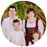 Michael Haas mit Familie